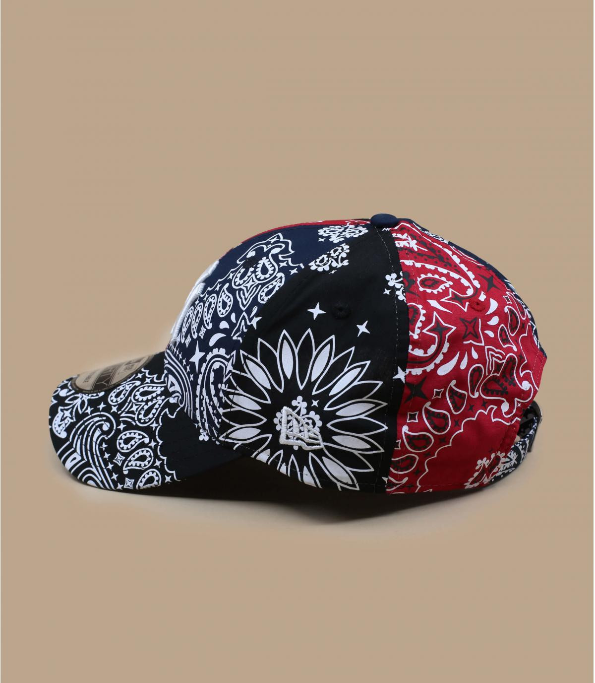 Cap NY Bandana schwarz rot